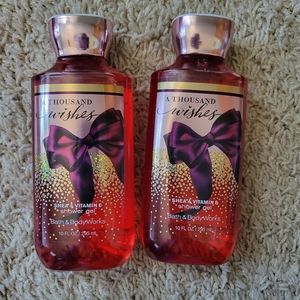 Bath and Body Works A Thousand Wishes Shower Gel Lot of 2